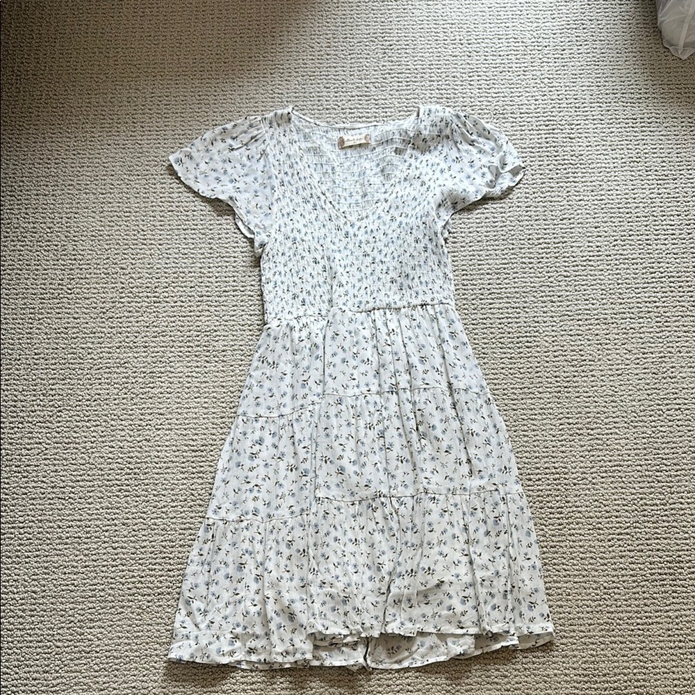 Floral White Women’s Dress
